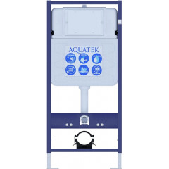 SET AQUATEK МИЯ 4в1 (рама AQUATEK Standard INS-0000012+ крепеж KKI-0000002+клавиша KDI-0000014+унитаз МИЯ AQ2004-00 с тонким сиденьем soft-close