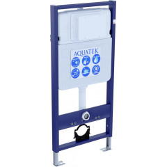 SET AQUATEK МИЯ 4в1 (рама AQUATEK Standard INS-0000012+ крепеж KKI-0000002+клавиша KDI-0000014+унитаз МИЯ AQ2004-00 с тонким сиденьем soft-close