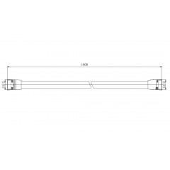 AQ2111CR шланг для душа 160 см ПВХ