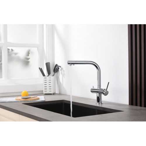 AQ1385CR ЕВРОПА смеситель для кухни с подключением к фильтру питьевой воды