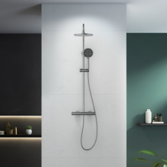 AQ2343CR ЕВРОПА термостатическая душевая система (смеситель для душа) 220мм