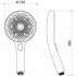 AQ2007MB ОБЕРОН ручной душ Select 130 3 jet, матовый черный