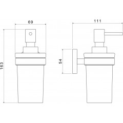 AQ4105MB ЕВРОПА дозатор, матовый черный
