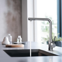 AQ1380CR ЕВРОПА смеситель для кухни