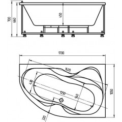 Вега 170 прав.пустая с фр.экр.