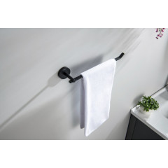 AQ4619MB БЕТТА полотенцедержатель, матовый черный