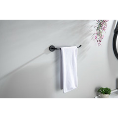 AQ4619MB БЕТТА полотенцедержатель, матовый черный