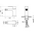 AQ1418MB ЛИРА смеситель для биде, матовый черный