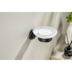 AQ4503MB КЛАССИК мыльница, матовый черный