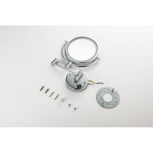 AQ4912CR зеркало косметическое настенное с подсветкой 5х