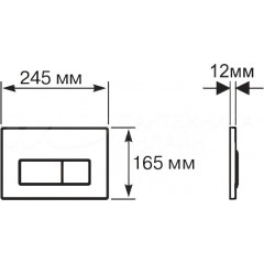 SET AQUATEK ВЕГА cmp-016 (рама AQUATEK Standard INS-0000012 с клавишей KDI-0000016 и крепежом KKI-0000002+унитаз ВЕГА AQ1904-00 с тонким сиденьем sc