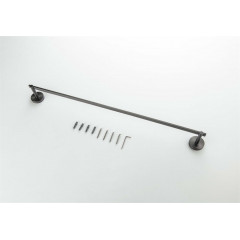 AQ4614BGM БЕТТА полотенцедержатель 600 мм, оружейная сталь (шлиф. черный хром)