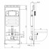 SET AQUATEK ВЕГА-1905-017 (рама AQUATEK Standard INS-0000012 с клавишей KDI-0000017 и крепежом KKI-0000002+унитаз ВЕГА AQ1905-00 с тонким сиденьем sc