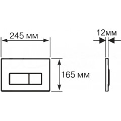 SET AQUATEK ВЕГА-1905-017 (рама AQUATEK Standard INS-0000012 с клавишей KDI-0000017 и крепежом KKI-0000002+унитаз ВЕГА AQ1905-00 с тонким сиденьем sc