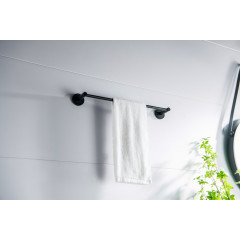 AQ4120MB ЕВРОПА полотенцедержатель 450 мм, матовый черный