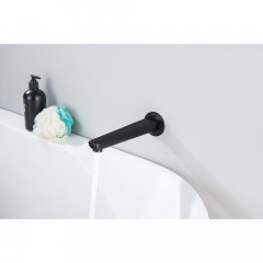 AQ1141MB БЕТТА излив для ванны 224 мм, матовый черный