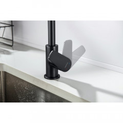 AQ1182MB БЕТТА смеситель для кухни, матовый черный