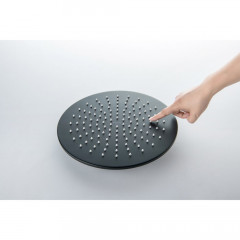 AQ2079MB круглый верхний душ 300*7 мм, матовый черный