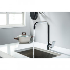 AQ1480CR ЛИРА смеситель для кухни