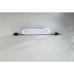 AQ4322MB ЛИБРА полка для полотенец, матовый черный