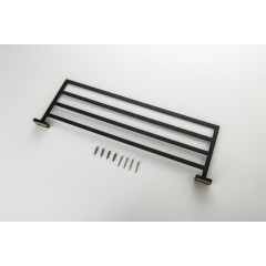 AQ4322MB ЛИБРА полка для полотенец, матовый черный