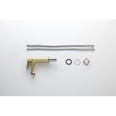 AQ1210BG ОБЕРОН смеситель для раковины 98, без донного клапана, шлиф. золото