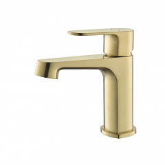 AQ1210BG ОБЕРОН смеситель для раковины 98, без донного клапана, шлиф. золото