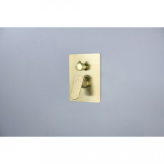 AQ1247BG ОБЕРОН смеситель для ванны 3 режима (внешняя и скрытая часть), шлиф. золото