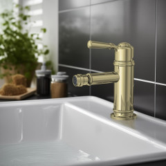 AQ1518PG КЛАССИК смеситель для биде, полир. золото