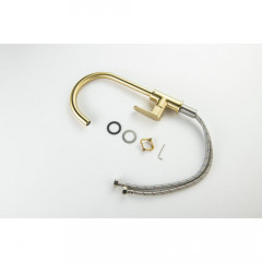 AQ1282BG ОБЕРОН смеситель для кухни, шлиф. золото