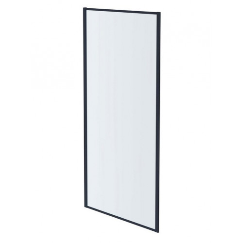 AQ ARI WA 10020GM Неподвижная душевая стенка 1000x2000, для комбинации с дверью, профиль оружейная сталь, стекло прозрачное