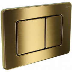 KDI-0000041 (003G) Панель смыва нержавеющая сталь, цвет Титановое золото матовое (клавиши квадрат)