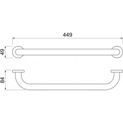 AQ4995CR поручень 450 мм