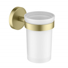 AQ4104BG ЕВРОПА стакан с держателем, шлиф. золото