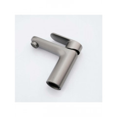 AQ1810BGM НИКА смеситель для раковины 90 без донного клапана, оружейная сталь