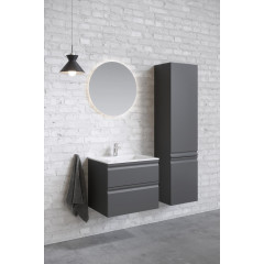 AQ70035R-MG Пенал ВЕГА 35 см, 2 двери, цвет серый матовый, петли справа