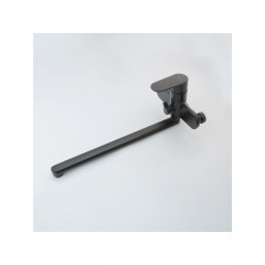 AQ1842MB НИКА смеситель для ванны с длинным изливом, матовый черный