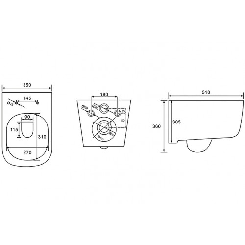 SET AQUATEK ДИВА-023 4в1 (рама AQUATEK Standard INS-0000012+ кркпеж KKI-0000002+клавиша KDI-0000023+унитаз ДИВА AQ2012-00 с тонким сиденьем soft-close