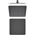 AQ2072MB квадратный верхний душ 250*250*2 мм, матовый черный