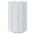 AQ ARI RO 08020CH Душевой уголок 1/4 круга, двери раздвижные 800x800x2000, профиль хром, стекло прозрачное (AQNAA2142-80)