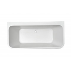 AQ-113775Wt ЭЛЕГИЯ Ванна акриловая, пристенная, 1700*750*580. В комплекте со сливом и ножками. Цвет белый глянцевый.