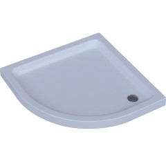 Поддон акриловый, 1/4 круга, с ножками и съемной панелью. БЕЗ СИФОНА. 80*80*15