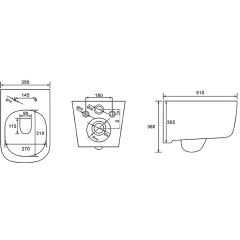 SET AQUATEK ЛУГАНО (рама AQUATEK Standard INS-0000012(без клавиши и крепежа)+унитаз ЛУГАНО AQ2002-00 с тонким сиденьем soft-close