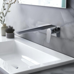 AQ1113CR БЕТТА смеситель для раковины настенный (внешняя и скрытая часть)