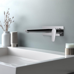 AQ1113CR БЕТТА смеситель для раковины настенный (внешняя и скрытая часть)