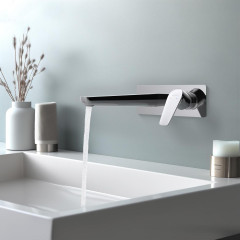 AQ1113CR БЕТТА смеситель для раковины настенный (внешняя и скрытая часть)