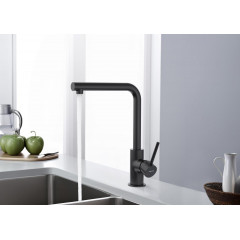 AQ1380MB ЕВРОПА смеситель для кухни, матовый черный
