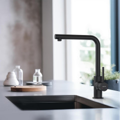 AQ1380MB ЕВРОПА смеситель для кухни, матовый черный