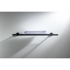 AQ4222MB ОБЕРОН полка для полотенец, матовый черный