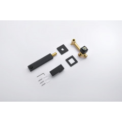 AQ1613MB ЛИБРА смеситель для раковины настенный (внешняя и скрытая часть), матовый черный